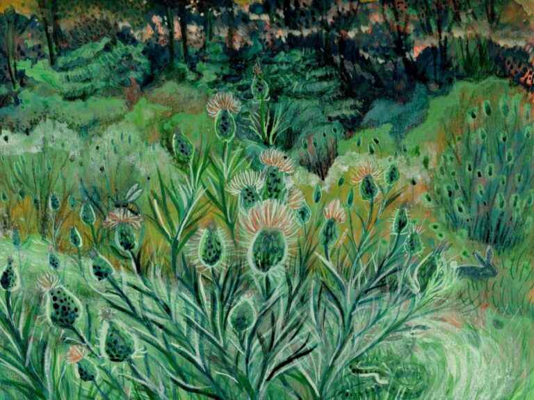 Thistles by the Saucony Creek